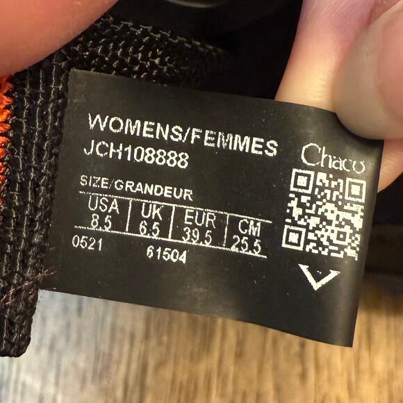 Chaco Ramble Slipper Shoe Rugged Canvas High Top Hiking Black Women’s Size 8.5 - Picture 9 of 12